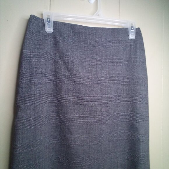 Jenne Maag Skirt S Career Straight Wool Blend Gray - Picture 7 of 13